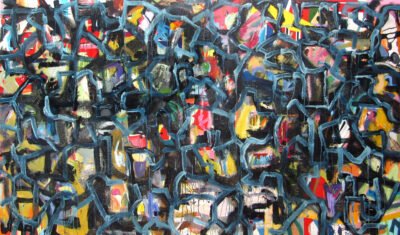 Estructura borrosa, macro y subatómica a la vez, primordial, infinita, orgánica, consecutiva y fractal diseñada para ver otras pinturas pasadas, presentes y futuras,